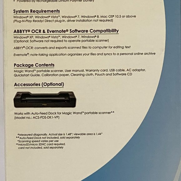 Portable Document Scanner for Laptops - Wand Style Mobile Scanner for Old Photos - Picture 5 of 7